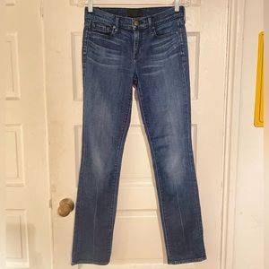 Vince distressed blue jeans